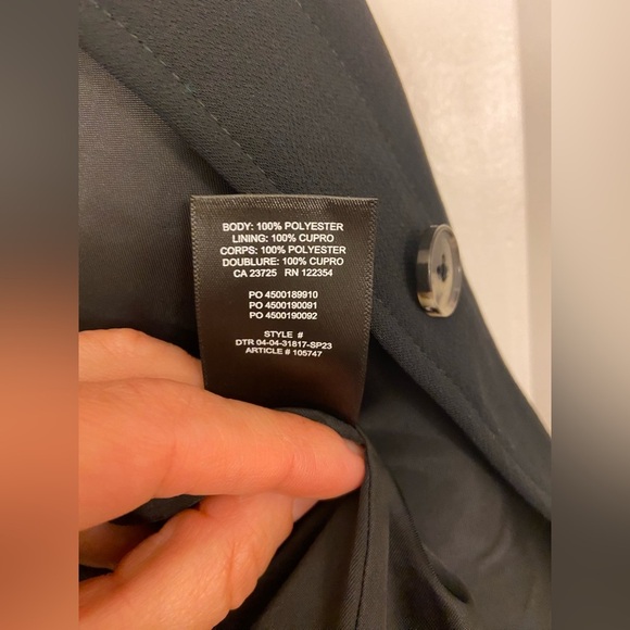 Wilfred Button Down Shirt Jacket Black Size Small - Picture 6 of 6